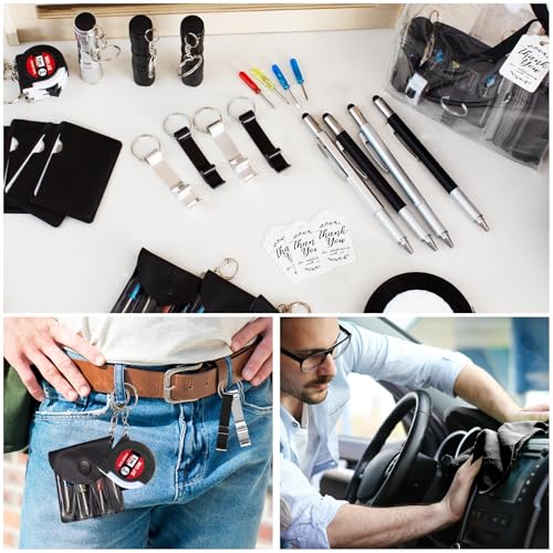 Wishfond Black 60PCS Men’s Baby Shower Prize Set with Multi-Tools & Accessories