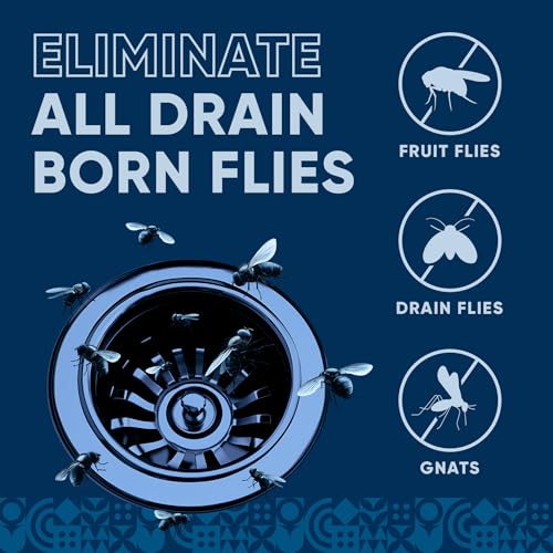 Eco Strong Drain Fly Eliminator Gel - 256 Fl Oz Drain & Sewer Fly Treatment with Scum-Busting Properties - Pack of 1