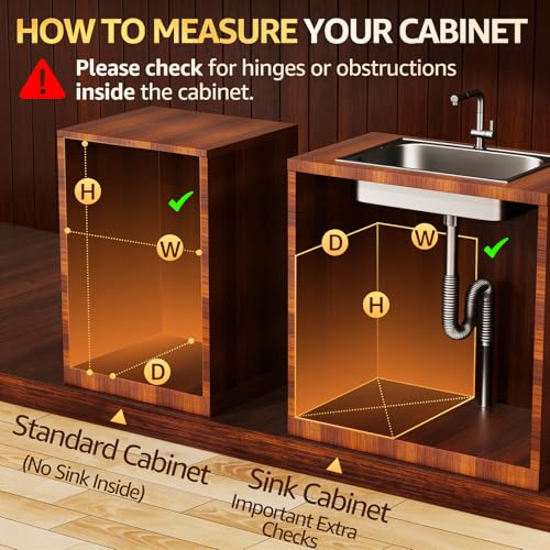 Black Double Pull Out Trash Can Under Cabinet with Soft Close Door Mount - RUNMI