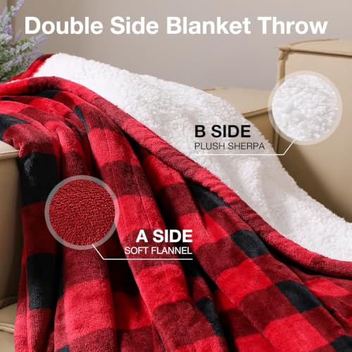 Dowin Red Full Electric Blanket 72x84 Heated Throw - Christmas Gift