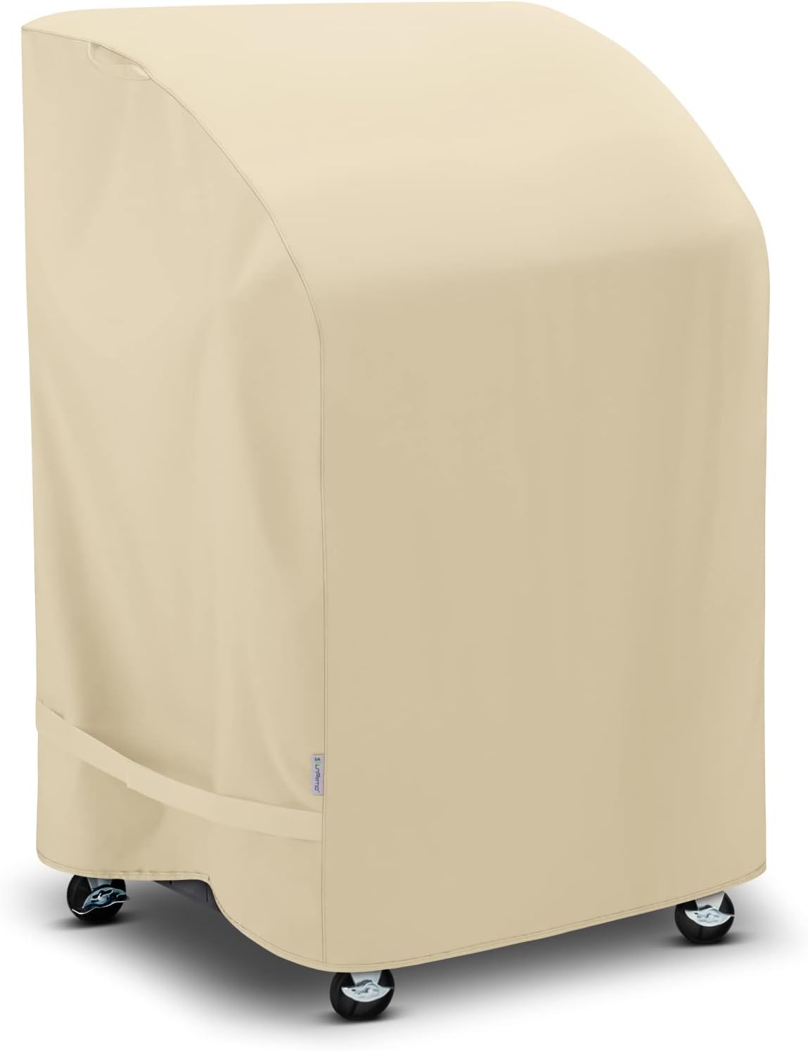 SunPatio 32-Inch Heavy Duty Waterproof Grill Cover - UV & Fade Resistant for Weber, CharBroil, Nexgrill | Beige