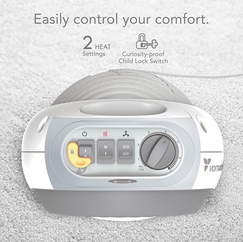 Nursery Space Heater with Safety Features & Adjustable Thermostat - Tempa Variation