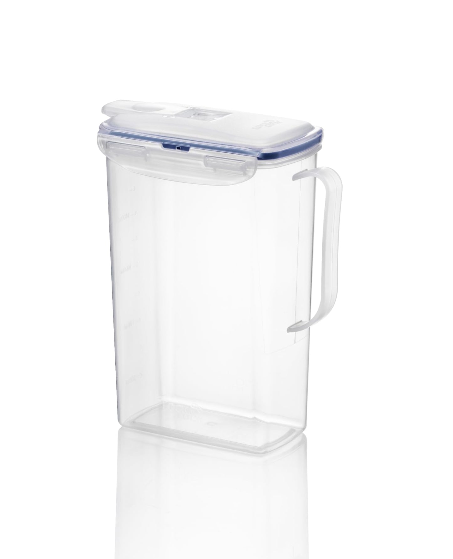 LocknLock Aqua Fridge Door Water Jug | Clear Pitcher | BPA Free Plastic Pitcher with Lid | 2 Quart Pitcher with Lid for Water, Juice, Tea & More Beverages, Clear