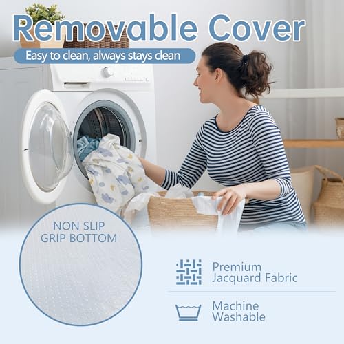 WEVFGHI Warm White Pack and Play Mattress 38x26 Dual Sided Memory Foam
