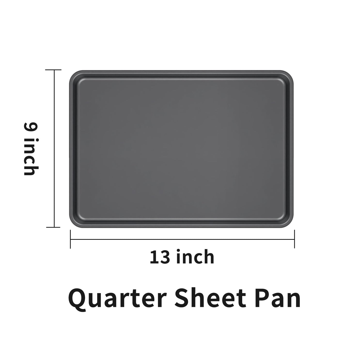 LISI Nonstick Stackable Baking Pans Set, Cookware Sets Baking Tray (13" x 9" (3 Pack Quarter Sheet))