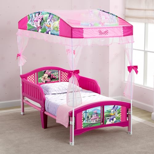 Toddler Bed with Canopy - Minnie Mouse Kids Bed for Ages 15 Months+