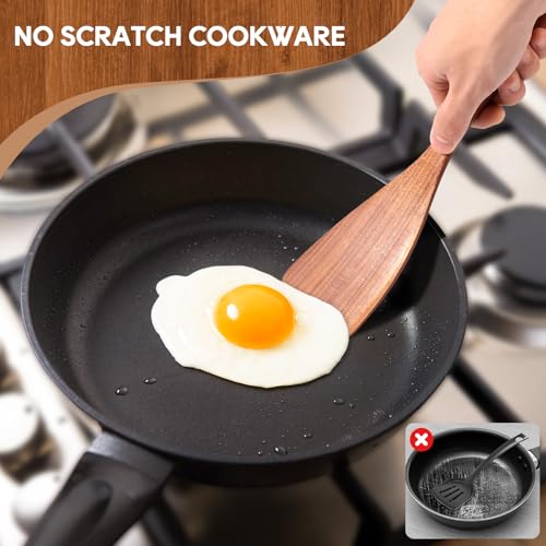 10PCS Wooden Cooking Utensil Set - Teak Wood Kitchen Tools