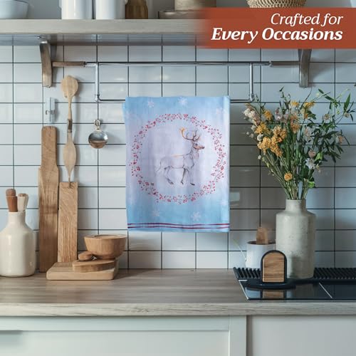 Maison d'Hermine Fairy Tale Forest Kitchen Towels Set of 3 - 100% Cotton, 27.5" x 20"