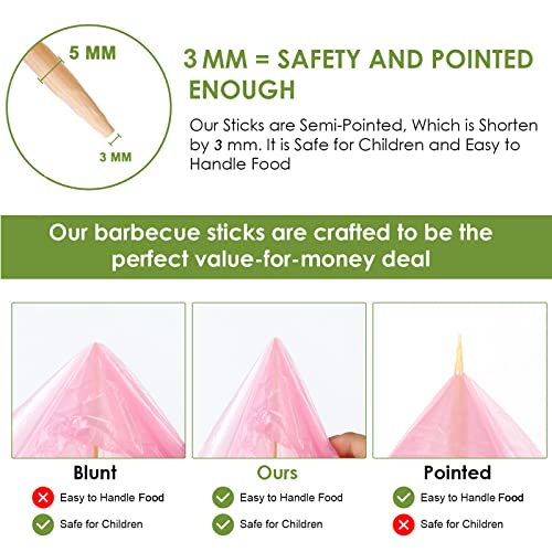 120 Pcs Long 36-Inch Marshmallow Roasting Skewers - Heavy Duty 5mm Thick