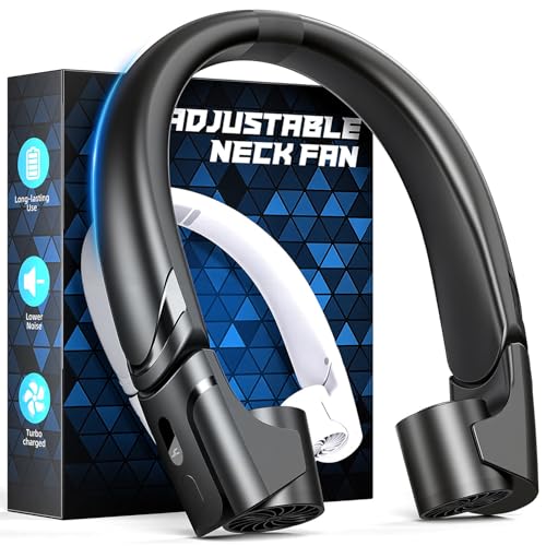 Vortara Dual Motor Neck Fan with Adjustable Air Vents - Raven Velvet Variation