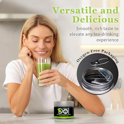 Organic Matcha Powder - Summer Harvest, Latte Grade, 2.82 oz - Japanese Green Tea