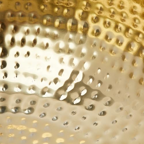 Creative Co-Op Round Hammered Metal Serving and Mixing Bowl, Gold