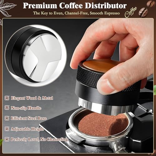 54mm Espresso Tamper Kit - 8-Piece Home Barista Accessories Set