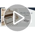 Storage Bench with Lift Top - Wooden Toy Chest, Entryway Organizer, 39.3" White Walnut Variation