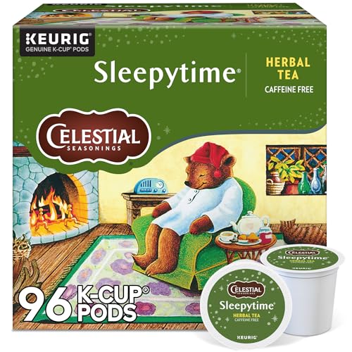 Sleepytime Herbal Tea K-Cup Pods 96 Count - Caffeine-Free Relaxing Tea, Kosher