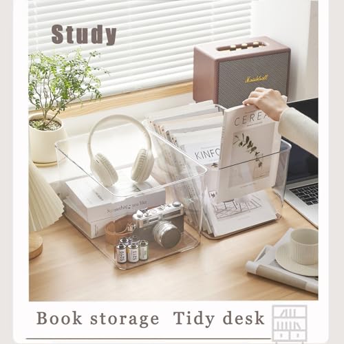 GUMEIGODA 4XL Clear Plastic Storage Bins with Lids, Multi-Use Organizer for Kitchen, Bedroom, Bathroom, Nursery