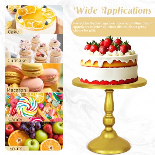 Gold 8-Piece Cake Stand Set Metal Dessert Display Tiered Serving Trays