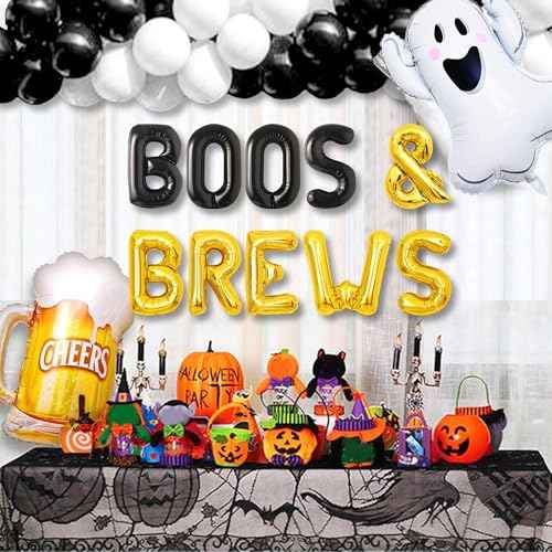 Halloween Baby Shower Decorations Boos & Brews Halloween Decorations Witch halloween Gender Reveal Decoration Gender Reveal Party decorations