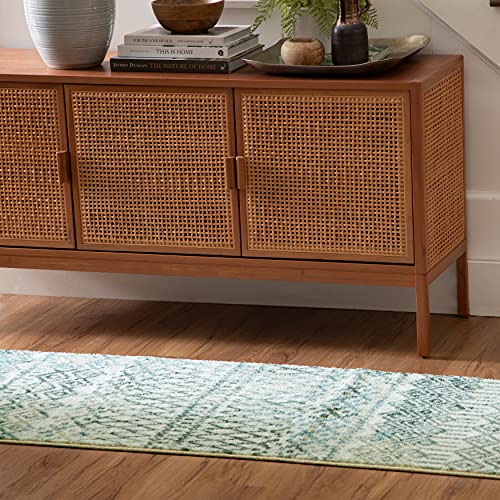 Mohawk Home Prale Geometric Ivory (2' 6" X 10') Runner Rug