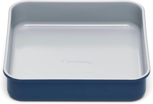 Caraway Non-Stick Ceramic 9” Square Pan - Naturally Slick Coating, Non-Toxic & PTFE Free - Ideal for Brownies & Cakes - Navy