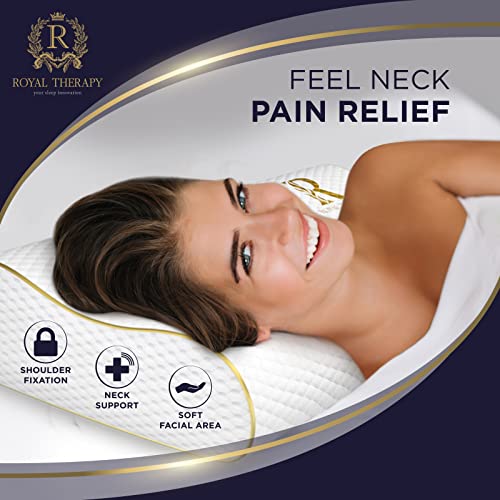 Royal Therapy King Memory Foam Cervical Pillow 31x14x5 inch for Neck Pain