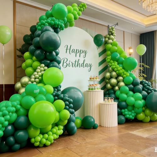 Green Latex Balloons 12-Inch 100 Pack for Party Decorations, Weddings, Christmas