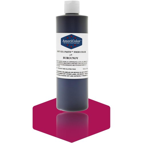 BURGUNDY 13.5 Ounce Soft Gel Paste Food Color