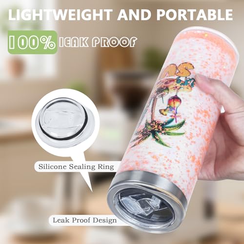 Temolulu 20 Oz Double Wall Sublimation Snow Globe Tumbler 8 Pack - Insulated DIY Glitter Cups
