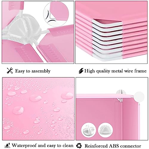 AWTATOS Pink 12 Cube Storage Organizer Kids Closet Shelves - DIY Modular
