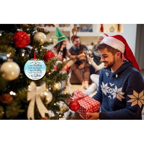 WaaHome Our Friendship is Endless Christmas Ornaments Friend Gifts for Women, Best Friend Ornaments for Christmas Tree Decorations Friendship Gifts for Friends Female Women