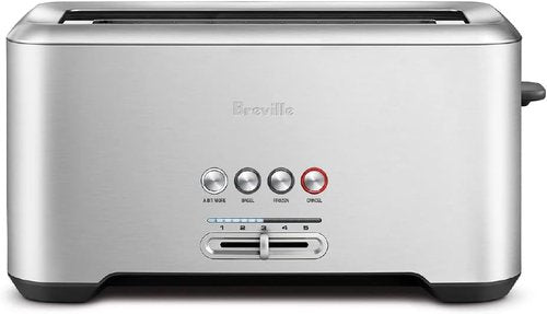 Breville BTA730XL 4-Slice Toaster - Bit More Functionality in Brushed Stainless Steel