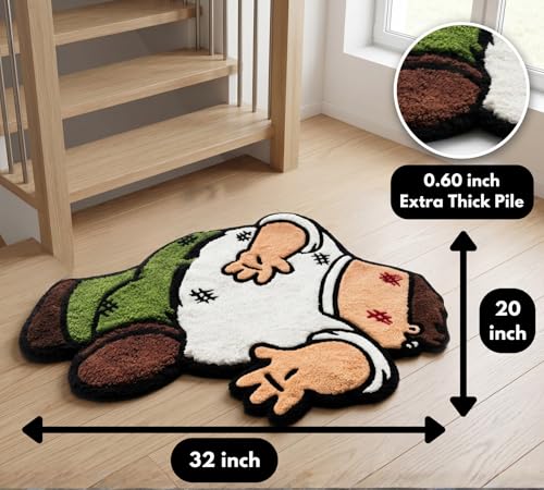 Peter Griffin Cartoon Rug - Funny 3D Character Carpet for Bedroom & Living Room - 32x20 Inches