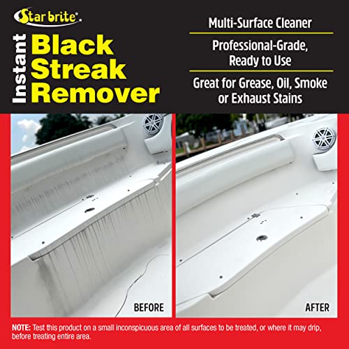 Star Brite 128 Oz Instant Black Streak Remover for Grease, Oil, Smoke Stains