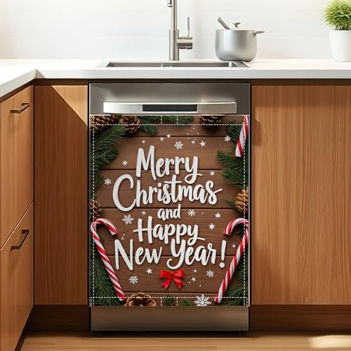 Christmas Snowflake Magnetic Dishwasher Cover 23x26 Inch - Gearsly