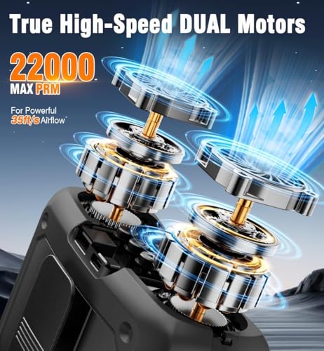 Chillgo Forgotten Ink Portable Personal Fan 20000mAh Dual Motor, 41H Run Time