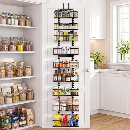 EVERIE Over the Door Pantry Organizer, 9-Tier Heavy Duty Storage Rack