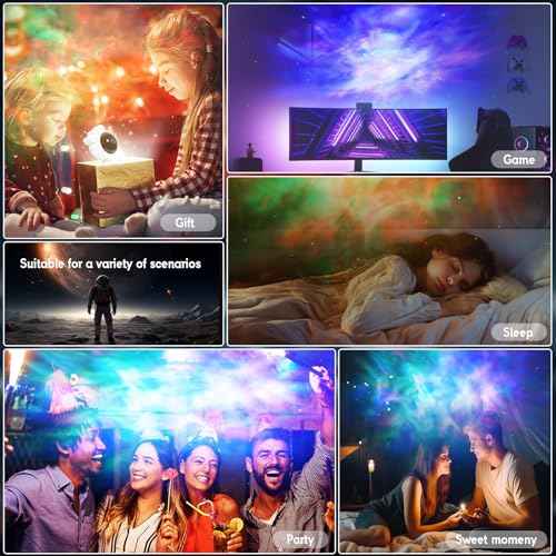 Astronaut Star Projector Galaxy Night Light, Space Projector, Starry Nebula Ceiling LED Lamp, with Timer and Remote Control, Kids Room Decor Aesthetic, for Christmas, Birthdays, Valentine's Day