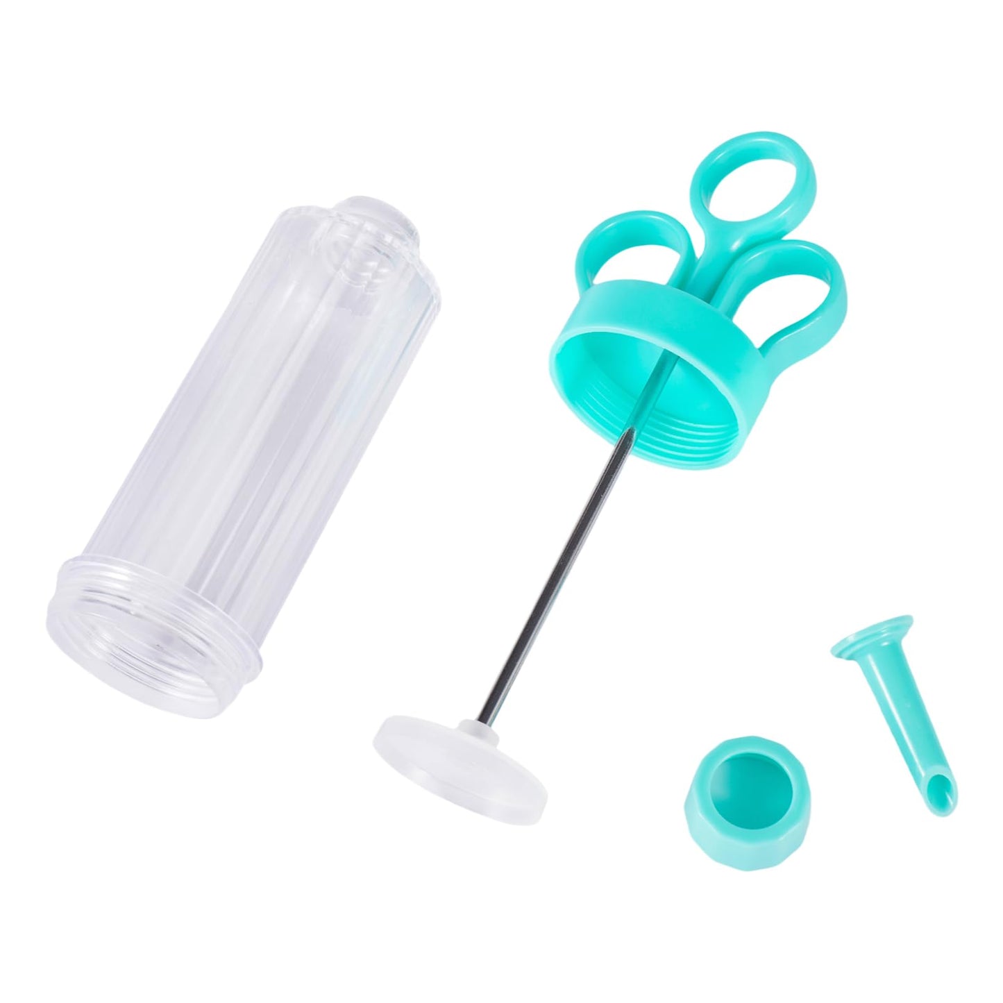 Cupcake Injector/Decorating Icing Set, 9-Piece Set, Stainless Steel Laminating gunCookie gunSqueeze cookie makerCream laminating gunLaminating nozzleSoluble beansBaking tools (Blue 9pcs)