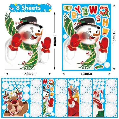 Funnlot Christmas Window Clings Christmas Window Decorations Double Sided Christma s Decorations for Glass Xmas Holiday Home Office School
