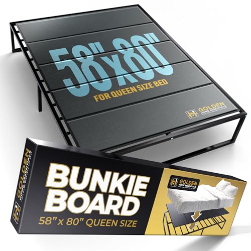 Heavy Duty Queen Size Bunkie Board 58x80 Low Profile Mattress Support - Anti-Sag Bed Foundation