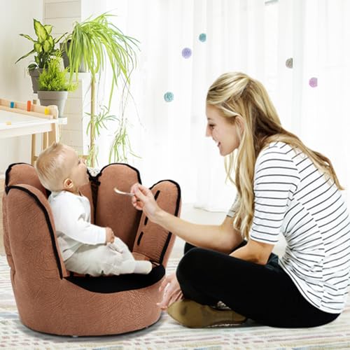 Kids Baseball Glove Armchair - Children's Play Room Sofa with Solid Wood Frame