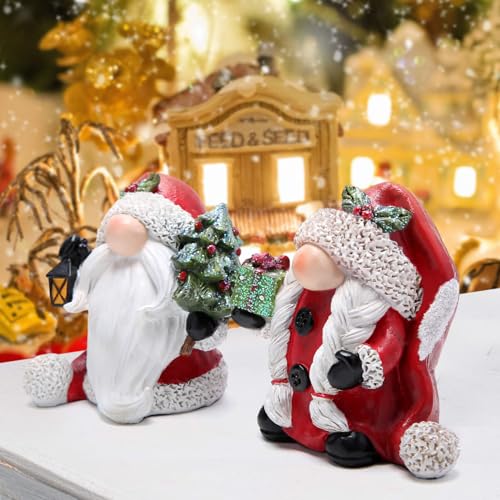 Hodao Christmas Elf Decorations Set - Unique Handcrafted Holiday Ornaments