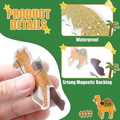 Yinder 26 Pcs Nativity Manger Scene Magnet Decal Set Magnetic Car Christmas Decorations Christmas Car Refrigerator Nativity Scene Magnets for Educational Learning Activities Door(Classic)