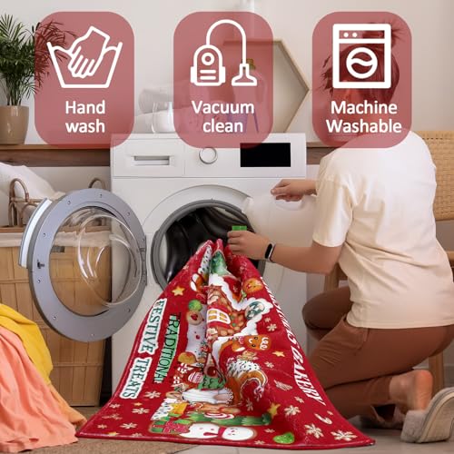 Drydiet Gingerbread Man Christmas Door Mat 2x3 ft Non-Slip Indoor Rug