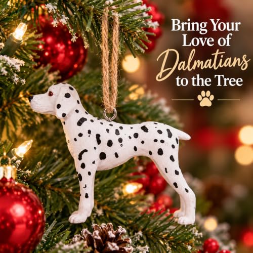 Dalmatian Christmas Ornament - 3 Inch Dog Decor for Holiday Tree, Dog Lover Gift