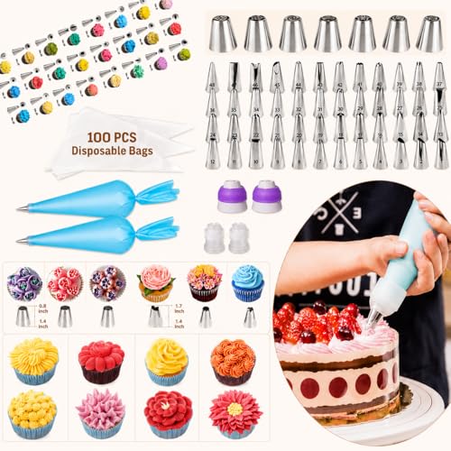 567-Piece Cake Decorating Kit with Baking Tools for Beginners & Pros
