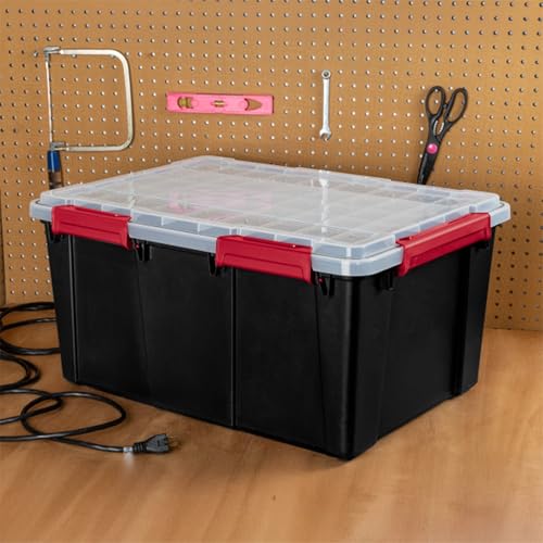Sterilite 20 Gallon Gasket Tote Storage Bin 4 Pack Clear Stackable Containers