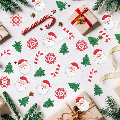 200 Pcs Glittery Christmas Tree Confetti - Table & Baby Shower Decorations for Christmas & Birthday Parties