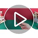 Gueevin 12 Pcs Red Christmas Honeycomb Paper Tree Centerpiece with Magnetic Closure 5.9–13.78 in