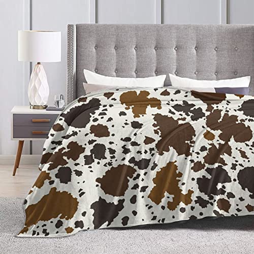 Cow Print Blankets and Throw, Cow Blanket for Adults,Cowhide Blanket for Girls, Cute Blankets for Teen Girls, Toddler Blanket for Kids, Cow Baby Blanket Cow Stuff for Women Highland Cow Decor 40"x60"